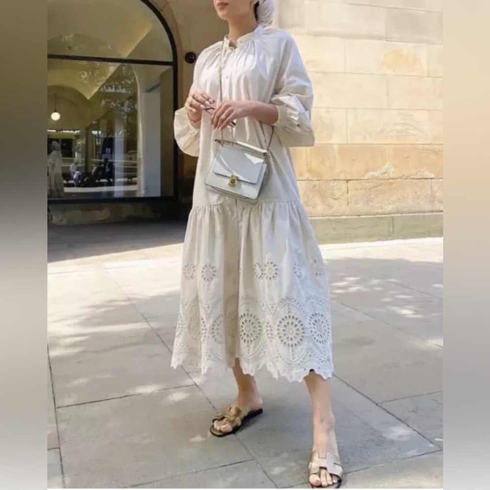 NWOT H&M cotton maxi dress
